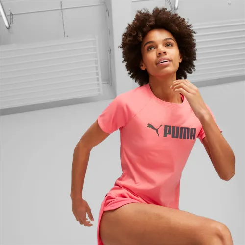PUMA Fit Logo Graphic Training T-shirt voor Dames, Loveable