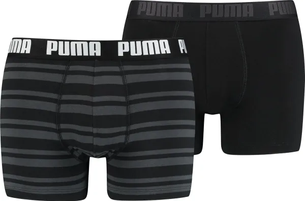 Puma - Heritage Stripe Boxer 2-pack - Black
