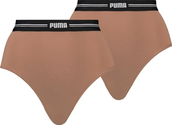 PUMA High Waist Brief Dames Onderbroek - 2-pack