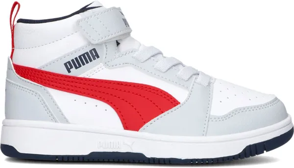 PUMA Jongens Hoge Sneakers Rebound V6 Mid - Wit