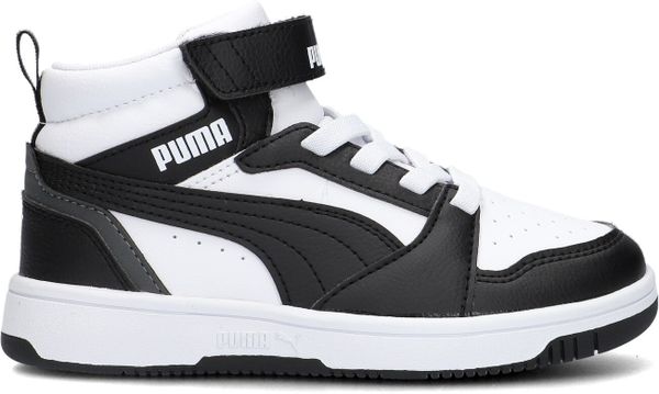 PUMA Jongens Hoge Sneakers Rebound V6 Mid - Zwart