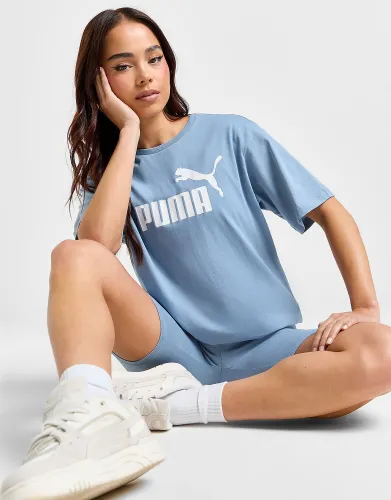 Puma Large Logo Boyfriend T-Shirt, Blue