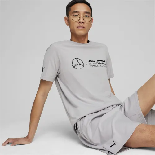 PUMA Mercedes AMG Petronas Motorsport ESS Logo T-shirt, Zilver