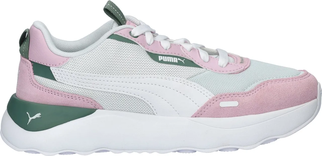 PUMA Puma Runtamed Platform Jr FALSE Sneakers - Dewdrop-PUMA White-Grape Mist-Eucalyptus