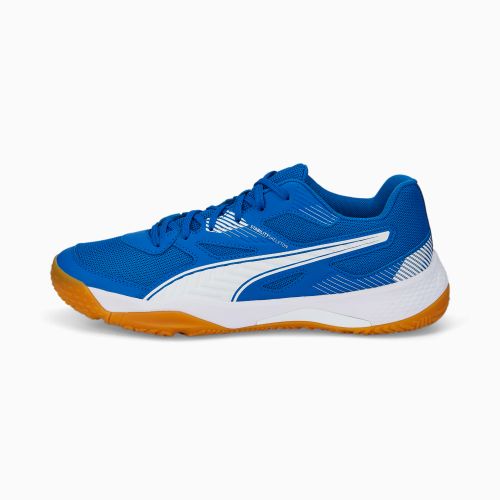 PUMA Solarflash II Indoor Sports Shoes, Wit/Blauw