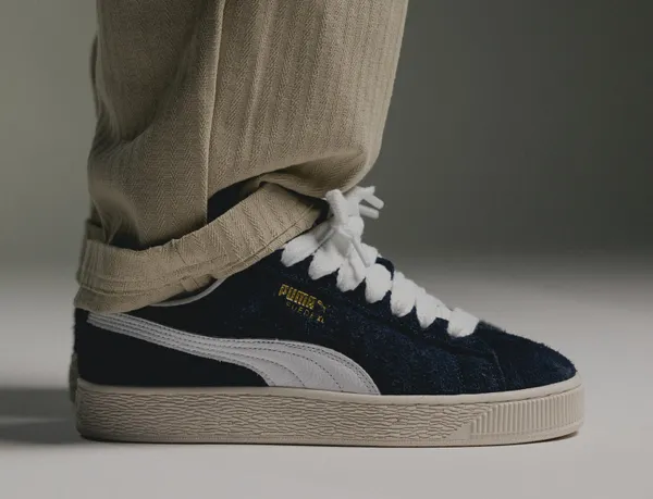 Puma Suede XL Hairy club navy frosted ivory-42