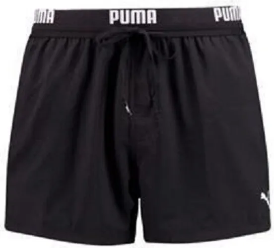 PUMA Swim Logo Short Heren Zwembroek - zwart