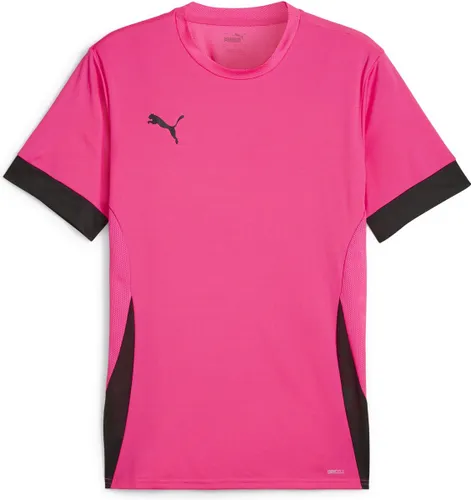 PUMA teamGOAL Matchday Jersey Heren Sportshirt - Fluro Pink Pes-PUMA Zwart-PUMA Zwart