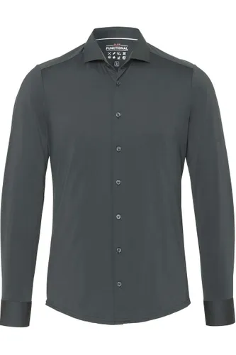 Pure Functional Slim Fit Jersey shirt spar, Effen