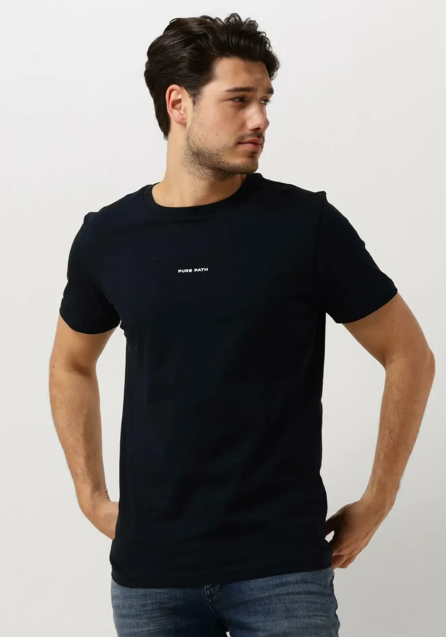 PURE PATH Heren Polo's & T-shirts Pure Logo T-shirt - Donkerblauw