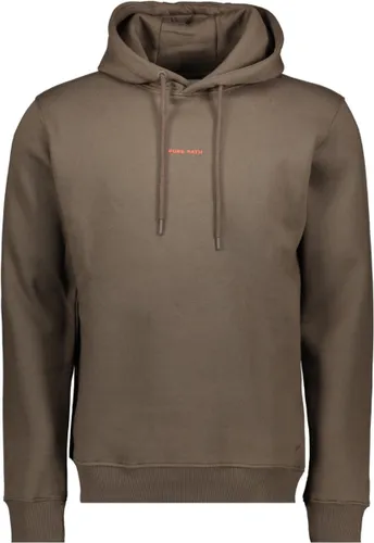 Pure Path Trui Hoodie With Print 24010301 49 Brown Mannen