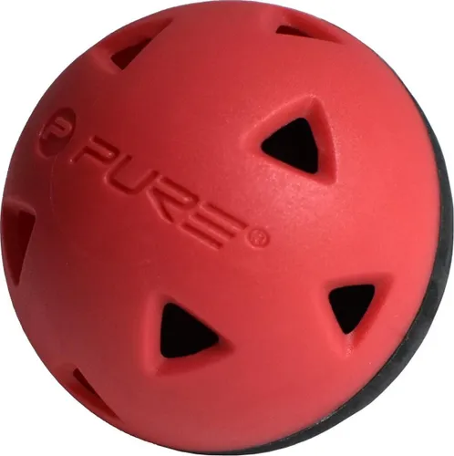 Pure2improve Golf Impact Training Balls - Black/Red - 5 inch - Set of 6