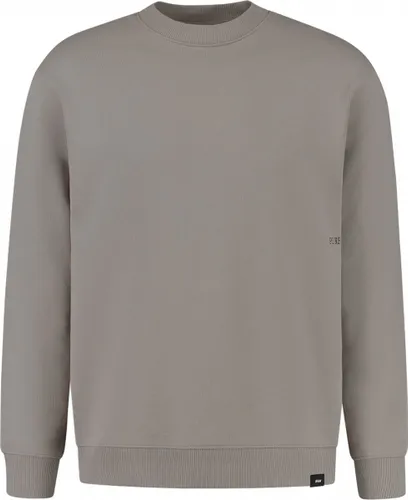 Purewhite - Heren Loose Fit Sweaters Crewneck LS - Taupe