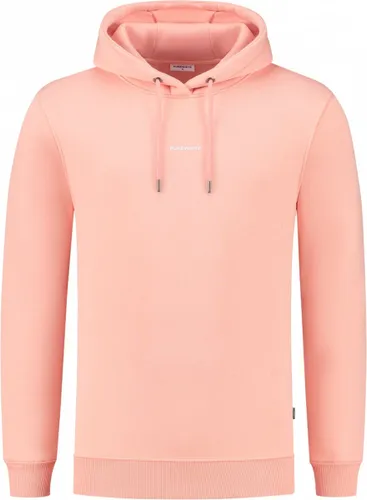Purewhite - Heren Regular fit Sweaters Hoodie LS - Coral