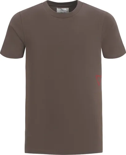 Purewhite - Heren Regular fit T-shirts Crewneck SS - Brown
