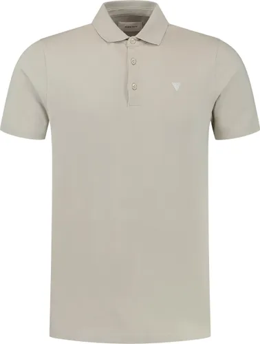 Purewhite - Heren Slim fit T-shirts Polo SS - Sand