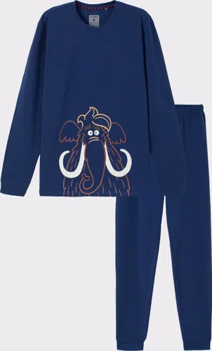 Pyjama Jongens Woody Uni Olifant - Blauw