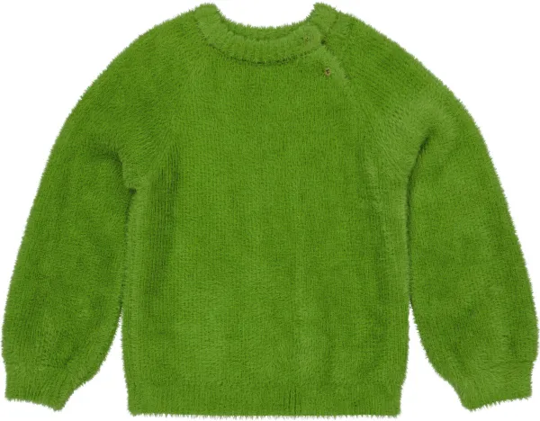 Quapi meisjes sweater fluffy Ariela Green Fresh
