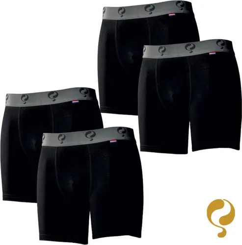 Quick Q1905 Bodywear Heren Boxershorts 4-Pack zwart