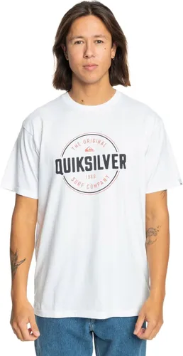 Quiksilver Circle Up Heren T-shirt Eqyzt07680-wbb0 - Kleur Wit