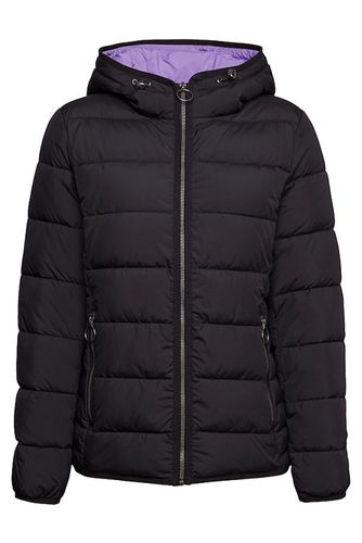 Quilted Jacket With Contrast Lining Black