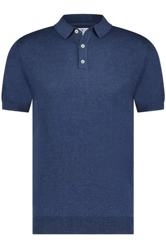 R2 Amsterdam Modern Fit Polo shirt Korte mouw donkerblauw