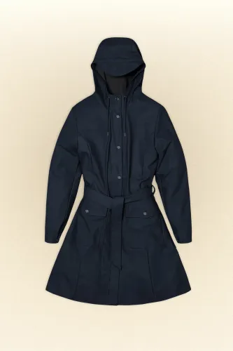 Rains 18130 curve jacket navy