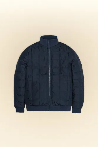 Rains Liner high neck jacket 18180 navy