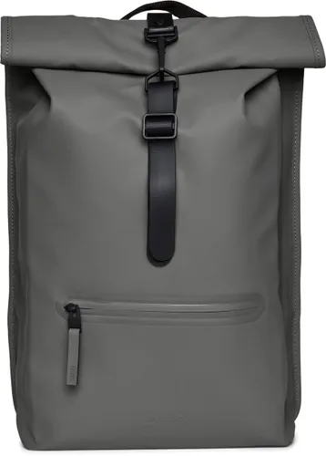 Rains Rolltop Backpack W3 Unisex Rugzak - Grey - 13 Liter