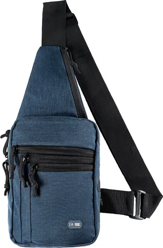 RAMBUX® M-Tac - Tactical Schoudertas - Blauw - Chest Bag - Holster Tas - 600D Polyester - Verstelbaar Volume & 5 Compartimenten