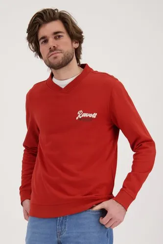 Ravøtt Rode sweater met V-hals
