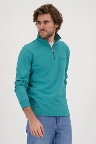 Ravøtt Turquoise sweater met korte rits