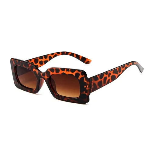Rectangle Zonnebril - Luipaard/Leopard | Rechthoekig | Fashion Favorite