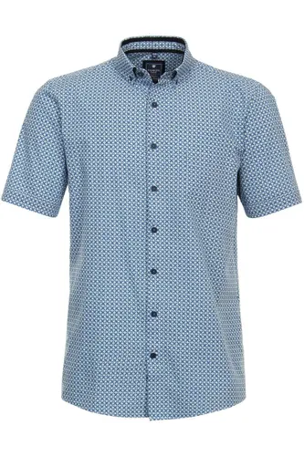 Redmond Casual Regular Fit Overhemd Korte mouw blauw