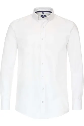 Redmond Casual Regular Fit Overhemd wit, Faux-uni