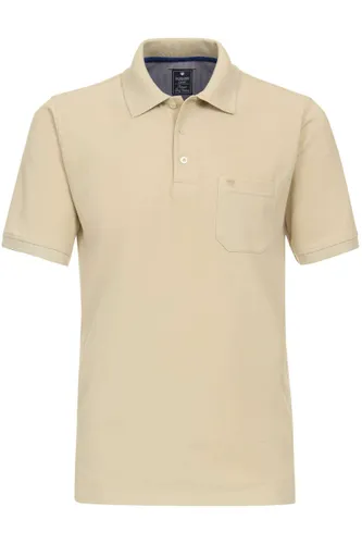 Redmond Casual Regular Fit Polo shirt Korte mouw beige