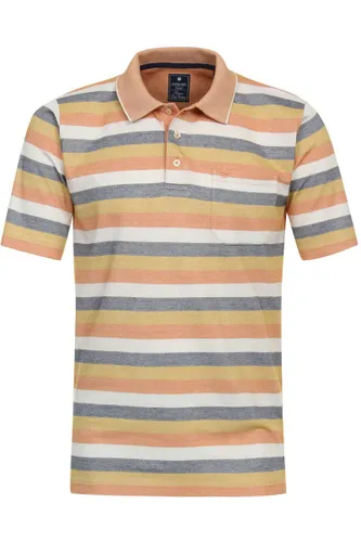 Redmond Casual Regular Fit Polo shirt Korte mouw oranje/wit