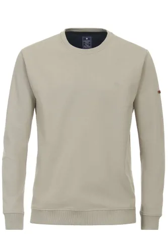 Redmond Casual Regular Fit Sweatshirt ronde hals beige, Effen