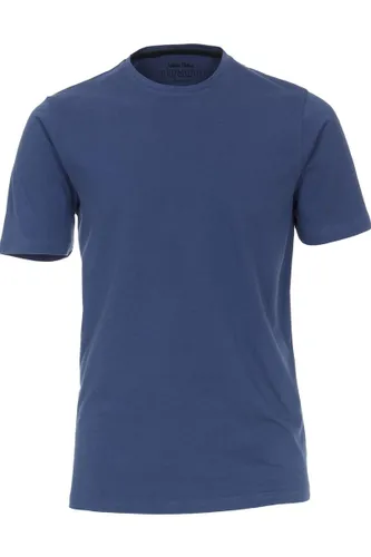 Redmond Casual Regular Fit T-Shirt ronde hals blauw, Effen