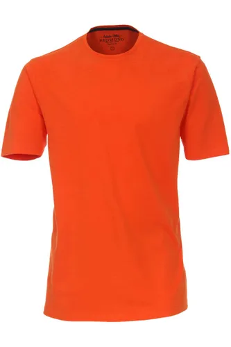 Redmond Casual Regular Fit T-Shirt ronde hals oranje, Effen