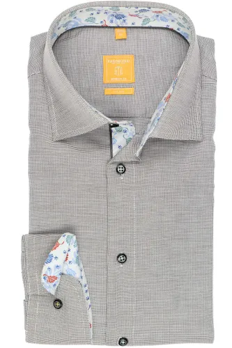 Redmond Modern Fit Overhemd grijs, Faux-uni