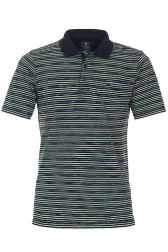 Redmond Regular Fit Overhemd Korte mouw blauw/groen