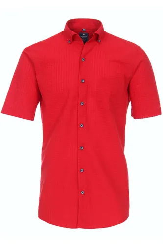 Redmond Regular Fit Overhemd Korte mouw rood