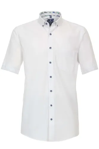 Redmond Regular Fit Overhemd Korte mouw wit