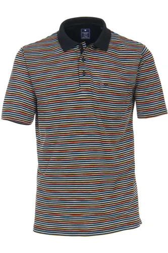 Redmond Regular Fit Polo shirt Korte mouw blauw/geel