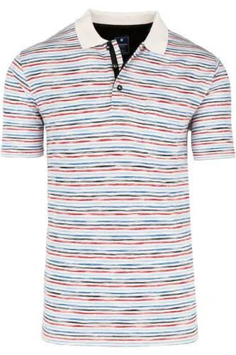 Redmond Regular Fit Polo shirt Korte mouw blauw/rood/wit