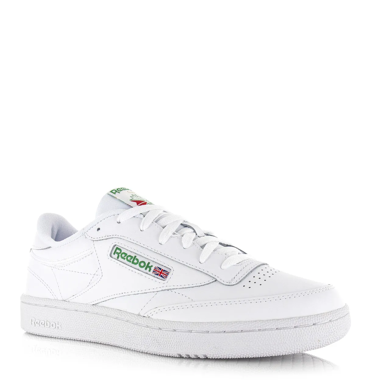 Reebok Club c 85 intense white/green lage sneakers unisex