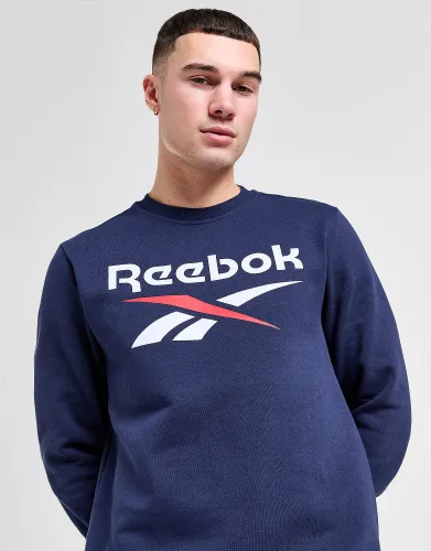 Reebok Large Logo Crew Sweatshirt, Vector Navy