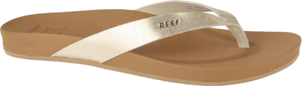 Reef Cushion Courttan/Champagne Dames Slippers - Bruin/Goud