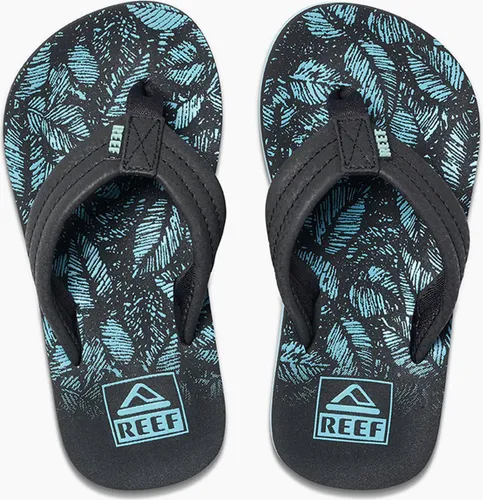 Reef Kids Ahi Aquifer Palm Jongens Slippers - Blauw